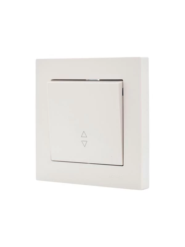 Переключатель проходной 1-кл. СП Vesna механизм крем. LEZARD 742-0388-105