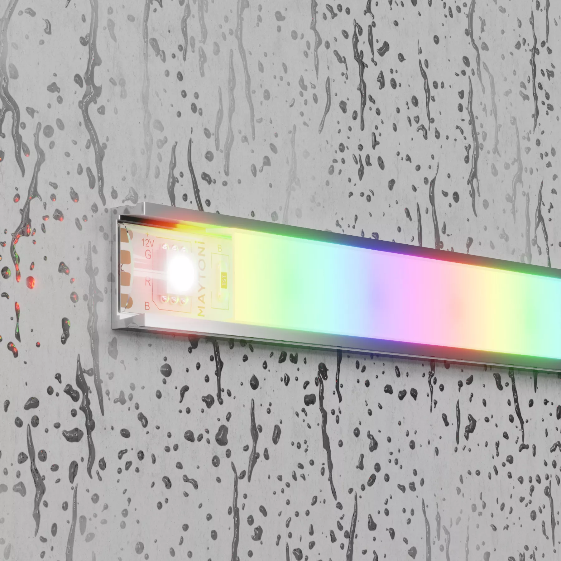 Светодиодная лента 12В 5050 14,4Вт/м RGB 5м IP65 MAYTONI 10135 Led Strip
