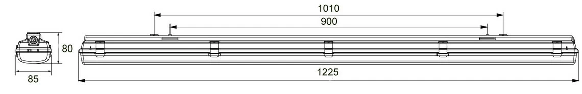Промышленный светодиодный светильник 36 Вт. Айсберг SVT-P-I-1200-36W-M